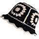 thumbnail image 1 of Gorro de punto, gorro de lavabo tejido a mano con flores huecas retro, gorro de lana, 1 of 5