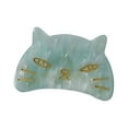 thumbnail image 1 of Divertidas horquillas para el pelo con forma de gato, horquillas graciosas, horquillas para el pelo con forma de gato para mujer, horquillas con estampado de leopardo francés, 1 of 2
