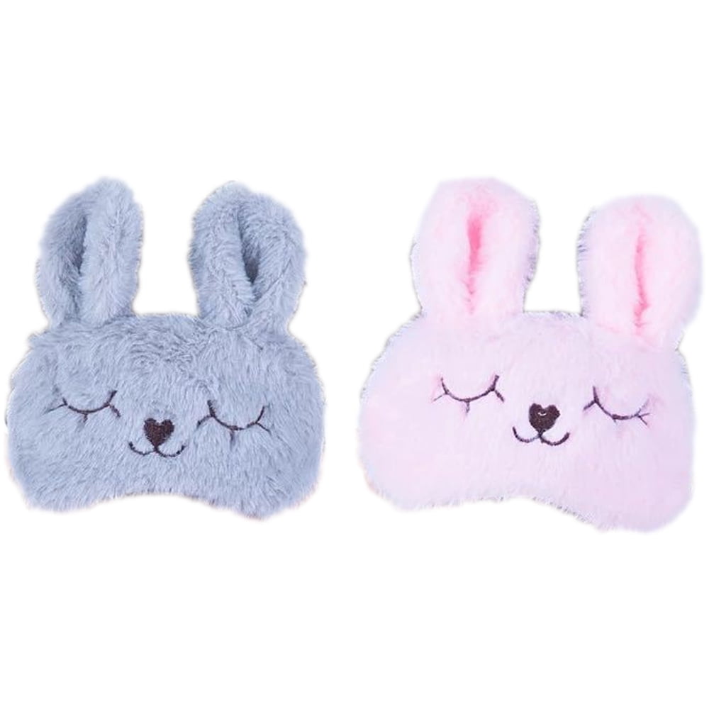 Cute Sleeping Eye Mask Plush Blindfold Travel Sleep Masks Soft Funny