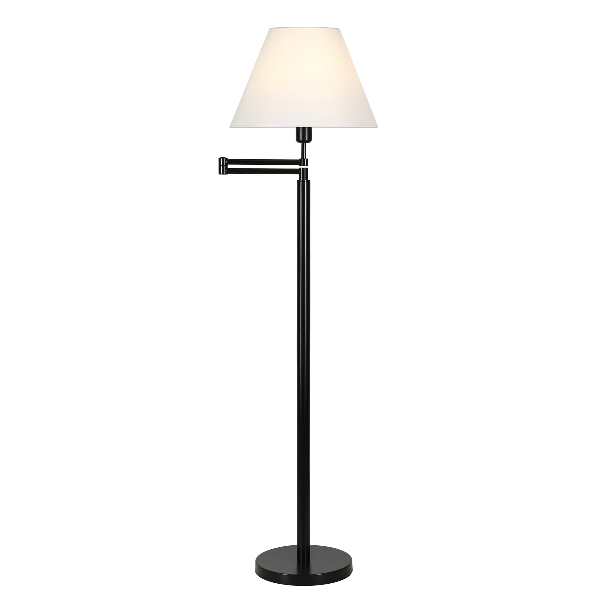 Arlo Black and Brass Metal Empire Shade Table Lamp - World Market