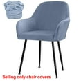 thumbnail image 1 of BUYISI Chaise de Salle à Manger Anti-Boulochage Anti-Rides pour Maison Hôtel Douce et Confortable Extensible Récupération Haute Fauteuil Bleu Clair, 1 of 7