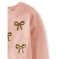 thumbnail image 3 of The Children's Place Girls Crew Neck Long Sleeve Sequin Bow Sweater, Sizes XS-XXL, 3 of 3