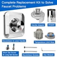 thumbnail image 6 of Replacement for Moen T2471BL Genta LX Valve Trim Kit,Pressure Balancing Modern Shower Trim Kit Shower Handle,Compatible with Moen 2510 Valve,Chrome$$Tools & Hardware Other, 6 of 9