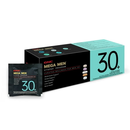 GNC Mega Men 30+ Vitapak Program | Daily Vitamins and Minerals- 30 Servings