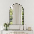 thumbnail image 4 of Abble 20’’x30’’ Arch Bathroom Mirror Wall Mounted Vanity Mirror with Aluminum Alloy Frame Arched Mirror, Black, 4 of 9