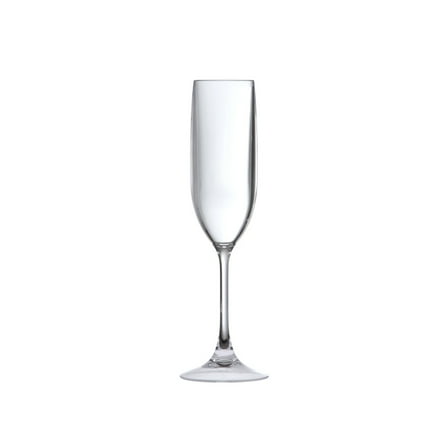 Fortessa Outside Copolyester 5 Ounce Champagne Flute, Set of 6