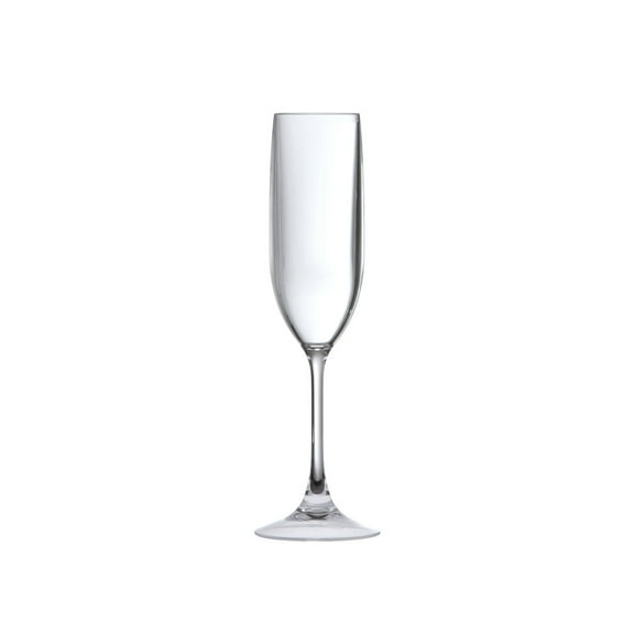 Fortessa Outside Copolyester 5 Ounce Champagne Flute, Set of 6