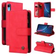 thumbnail image 1 of Case for iPhone XR Cover Zipper Pocket Wallet Case Magnetic Protective - Red, 1 of 5
