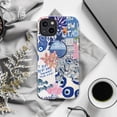 thumbnail image 6 of Aesthetic Blue Collage Phone Case, Ocean View & Evil Eye Artistic Cover for iPhone 17 16 15 14 13 12 11 Pro Plus Mini, 6 of 6