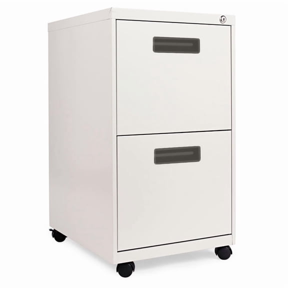 Alera 2 Drawers Vertical Lockable Filing Cabinet, Gray