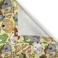 thumbnail image 4 of Ambesonne Cartoon Valance Pack of 2, Hippo Giraffe Koala, 54"X12", Multicolor, 4 of 5
