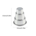 thumbnail image 1 of Molde de Cocina Molde para pasteles - Molde para pasteles de chocolate DIY de 3 niveles para pudín y cupcakes (L) Likrtyny Libre de BPA, 1 of 9
