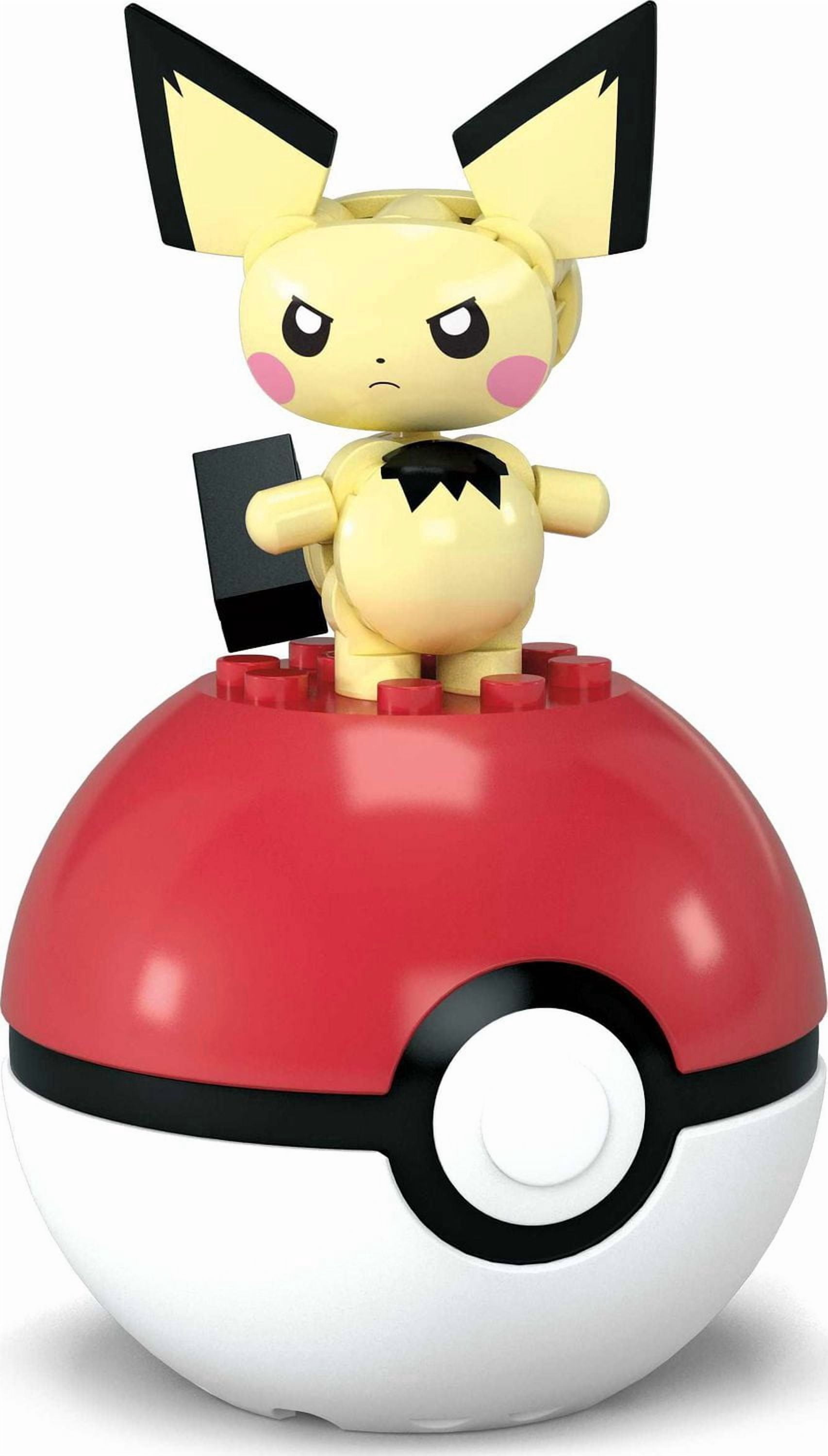 MEGA Pokémon Figurine articulée Pichu, Pokéball (24 pièces)