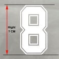 thumbnail image 5 of Parches termoadhesivos con números para camisetas de baloncesto, fútbol, niños y niñas, color blanco y negro, 5 of 5