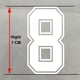 thumbnail image 5 of Parches termoadhesivos con números para camisetas de baloncesto, fútbol, niños y niñas, color blanco y negro, 5 of 5