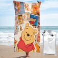 thumbnail image 1 of Toalla de playa de Winnie The Pooh, suave, de secado rápido, resistente a la arena, para piscina, yoga, gimnasio, camping, toallas de baño ligeras, regalo para niños, niñas, niños y adultos, 27,5 x, 1 of 1