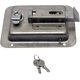 thumbnail image 5 of Pestillo de paleta con resorte de acero inoxidable de 2 paquetes con cerradura y llave - Manija de descarga simple para puerta de remolque de RV, 5 of 5
