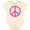 Natural, variant on Inktastic Pink Peace Sign Girls Baby Bodysuit