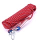 thumbnail image 2 of Cuerda De Escalada 10mm Heavy Duty Paracord Panchute Corad Lanyard Con Mosquetón Red-20m ANGGREK  Otros, 2 of 5