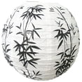 thumbnail image 1 of Paper Lanterns 12inch Round Cotton Paper White Chinese Japanese Hang Beauty Keep Shape Well Easy Install Collapse String Reflect with Light for Wedding Festival Shower Lamp Decor Bamboo 1pcs, 1 of 7