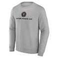 thumbnail image 2 of Men's Heather Gray Inter Miami CF Logo Pullover Sweatshirt, 2 of 3