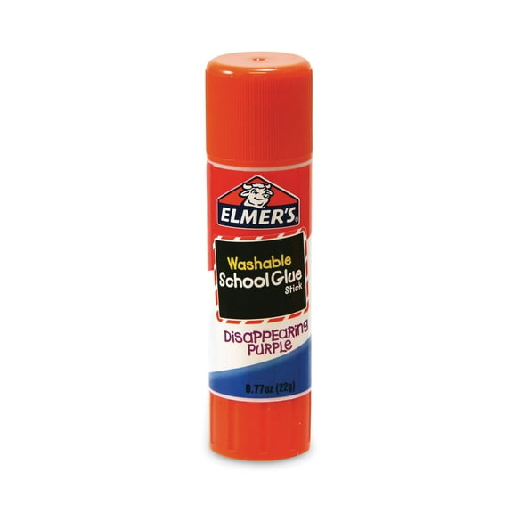 Elmer's Washable School Glue Stick, Purple, 077 oz