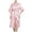 Pink, variant on PMVFHDE Women Satin Bridal Dressing Gown Silk V Neck Bathrobe With Belt Hot Pink,L