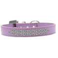 thumbnail image 1 of Two Row Ab Crystal Size 18 Lavender Dog Collar, 1 of 1