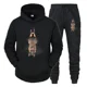 thumbnail image 2 of Chándal para hombre con estampado divertido de perro, ropa deportiva para correr, sudadera con capucha y pantalón de moda, conjunto de 2 piezas para amantes de los perros y animales, conjunto deportiv, 2 of 5