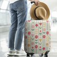 thumbnail image 2 of Pioneer Flower Floral Print Pattern Luggage Cover Fashion Suitcase Cover Baggage Covers Fit 25-28 Inch Luggage (Go Travel), 2 of 5