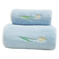 thumbnail image 2 of Aminojy Luxury Coral Velvet Bath Towel Set - Ultra Soft & Absorbent 3-Piece Towels for Spa, Gift | Quick Dry Plush Towels for Women & Sensitive Skin, 2 of 8