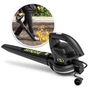 Sun Joe 6-Amp Corded Electric Leaf Blower, 155 MPH, Black