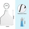 thumbnail image 4 of 200 Pcs Cow Ear Tag Sublimation Blank Keychains Bulk for Adding Your Favorite Photos, , Quotes, 4 of 4