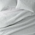 thumbnail image 2 of Noble Linens 3 Piece Light Gray Floral Stitch Quilt Set, King / CalKing, 2 of 7