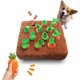 thumbnail image 1 of iFur Juguetes de rompecabezas para perros, juguete para perros con parche de zanahoria, tapete para Snuffle de 13 x 13 pulgadas con 12 zanahorias de felpa chirriantes, juguetes interactivos para, 1 of 7