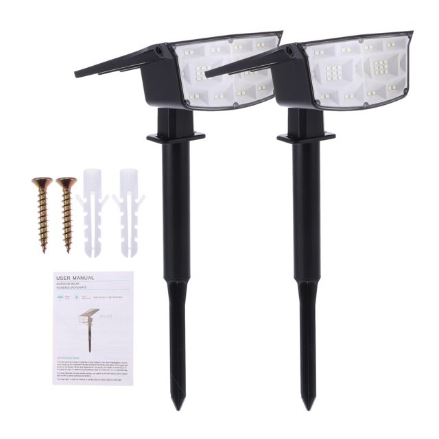 Bsv-Sl338 Luz Solar Para Césped Con Pilas Foco Led Para Paisaje Ángulo Ajustable Luz Impermeable Para Exteriores Para Césped Y Jardín Monstrate HA013387-00