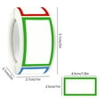 thumbnail image 2 of Uxgjfwu Blank Stickers 250 Pack, Color Border Handwritten Self Adhesive Labels for Office Home Organization Marking, 2 of 6