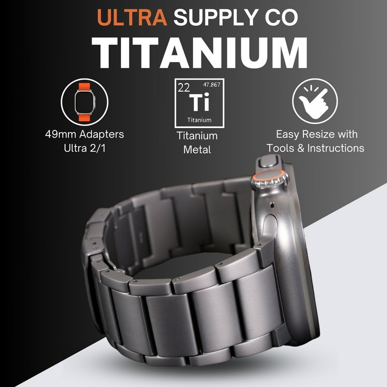 Amazon.com: Ultra 2 Titanium Band 49mm Compatible with Apple