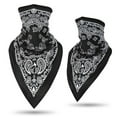 thumbnail image 2 of Yoodem Scarf 2pc Unisex Rave Bandana Neck Gaiter Tube Headwear for Women Men Face Scarf Black One Size, 2 of 2
