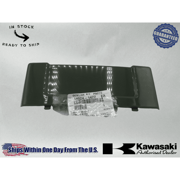 Kawasaki Genuine OEM Authentic Bayou Rear Fender Cover 14024-1477-6A 1