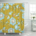 thumbnail image 1 of Cortina de ducha ABPHQTO flores rosas estilo chinoiserie 152x180 cm, 1 of 2