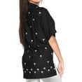 thumbnail image 2 of HAPPY BAY Women's Classic V-Neck Blouse Tops Simple Shirt XXL Black_X508, 2 of 3