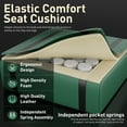 thumbnail image 5 of HLDIRECT Gaming Chair with Pocket Spring Cushion, Video Game Chair, Gaming Computer Chair for Adults with Headrest and Lumbar Support, Black & Green, 5 of 7
