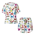 thumbnail image 4 of Lsque Summer Women's Short-Sleeved Pajama Set - 2 Piece Soft and Lightweight Sleepwear Set-Medium, 4 of 9