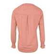 thumbnail image 5 of Fiaer Womens Long Sleeve T Shirts Oversized V Neck Tshirts Loose Fit Casual Fashion Solid Color Ruffle Sleeve Tops Pink XL, 5 of 5