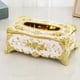 thumbnail image 2 of Pañuelos faciales decorativos cuadrados y rectangulares europeos creativos para baño Blanco Dorado, 2 of 3