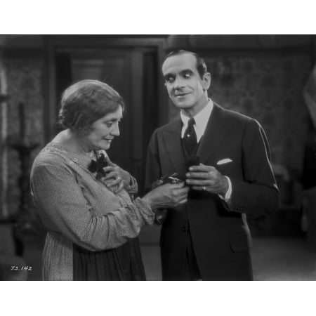 al jolson making a creepy face for the old lady photo print