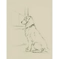 thumbnail image 2 of Harper, Ethan 12x14 Black Ornate Wood Framed with Double Matting Museum Art Print Titled - Waiting for Master IV, 2 of 4