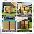 thumbnail image 5 of VEIKOUS 48"H x 78"W 2-Panel Fence Privacy Screen, Outdoor No Dig Divider for Pool, Garden, AC & Trash Hide, Natural, 5 of 22