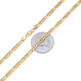 thumbnail image 2 of 4.1mm 14k Yellow Gold Plated Flat Figaro Chain Necklace, 30 inches + Gift Box, 2 of 6